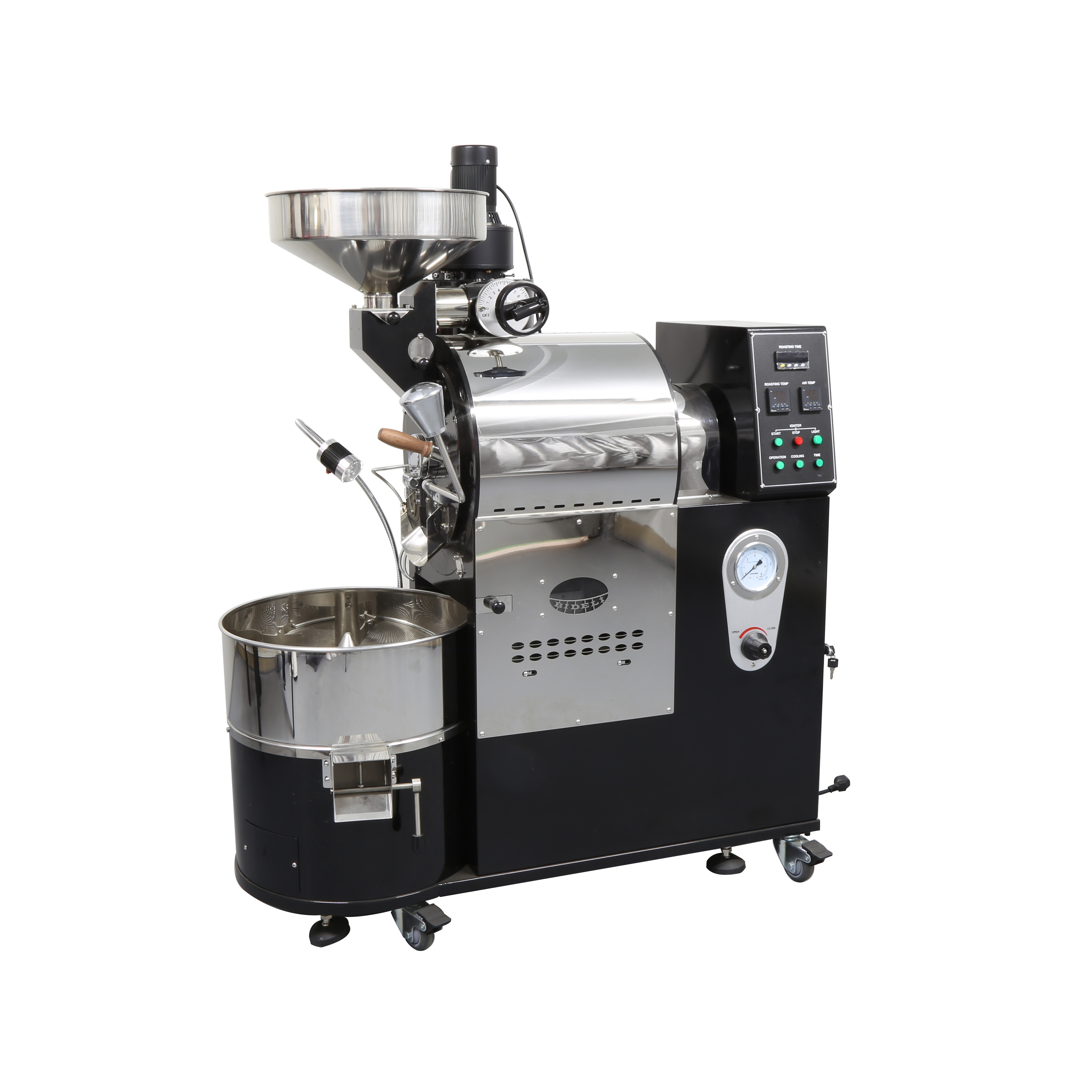 广州必德利3KG咖啡烘焙机 半直火半热风咖啡豆烘焙机 厂家直销